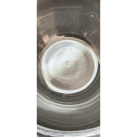 2 Vintage 1920's  Pyrex Custard Cups 414 Borosilicate Glass - Picture 4 of 4